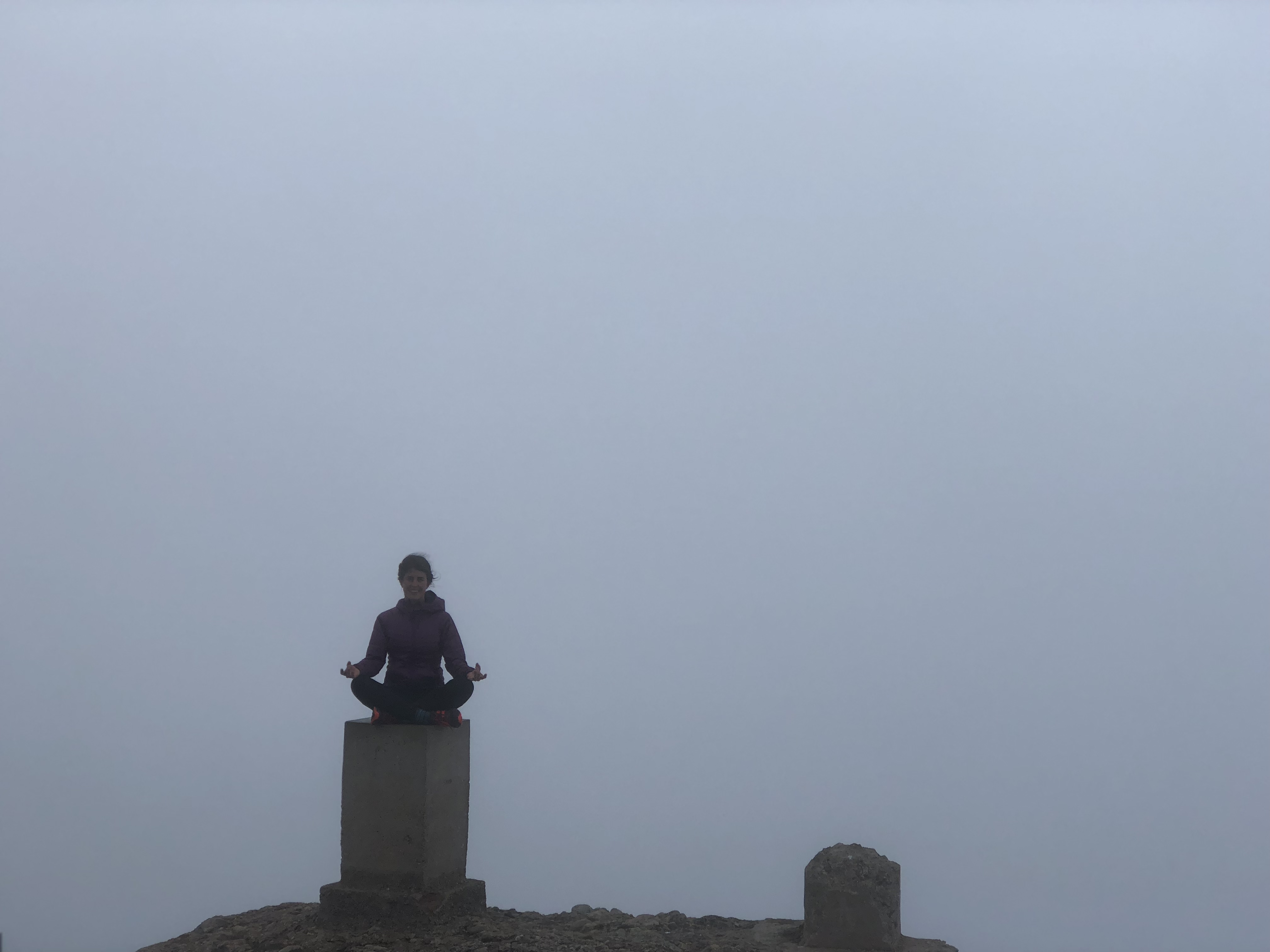 Meditating on a Mountain Top